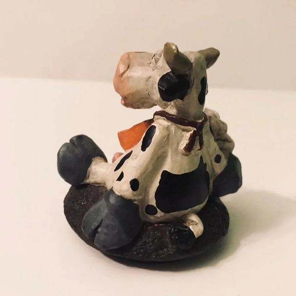 Vintage BFD Cow Figure Milk Carton Resin 2.5 Inch  Tall - Picture 5 of 13
